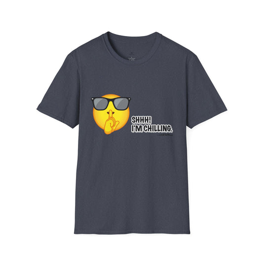 Chill Vibes Unisex T-Shirt, Shhh! I'm Chilling T-Shirt, Funny T-Shirt, Relaxed Wear, Casual Shirt, Gift for Friends, Summer T-Shirt, Beach T-Shirt
