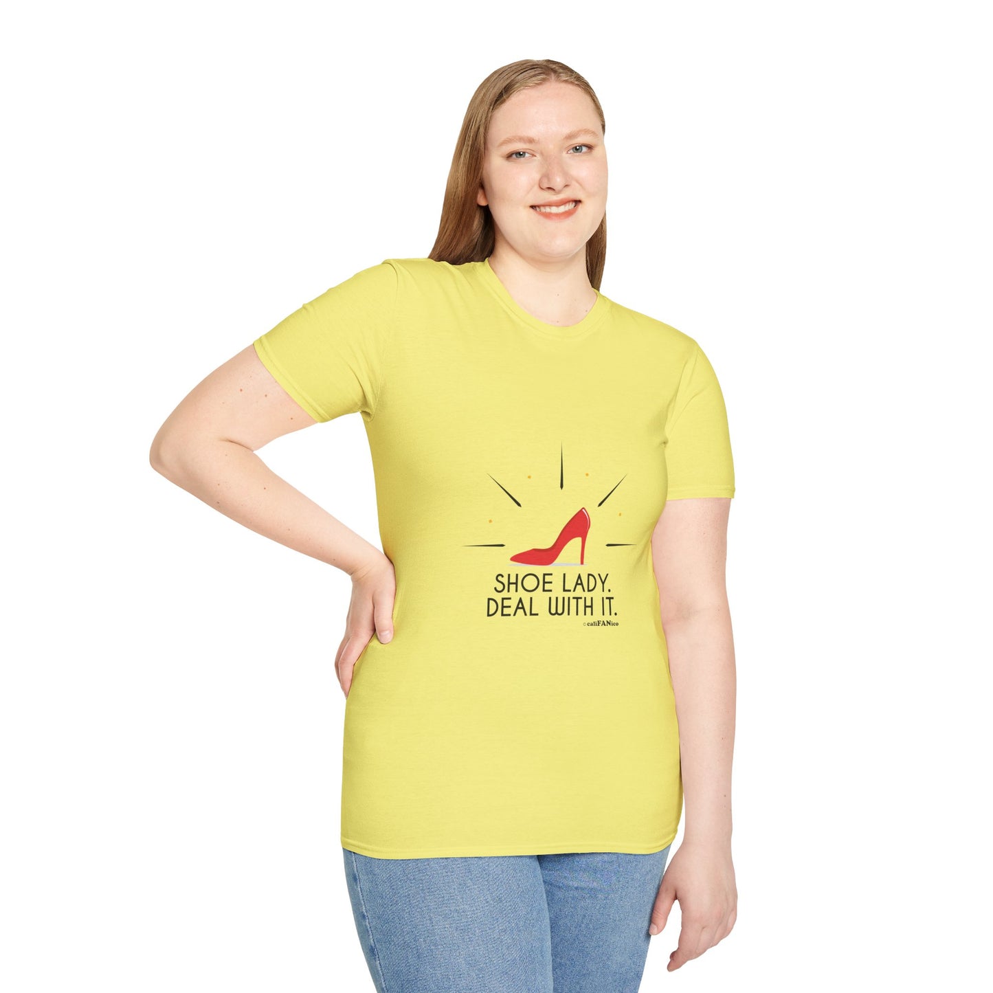 Funny T-Shirt Shoe Lover Lady Soft style T-Shirt