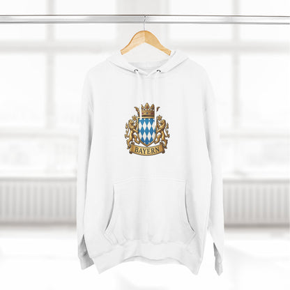 Bayern Crest Hoodie — Vintage Bavarian Coat of Arms Pullover