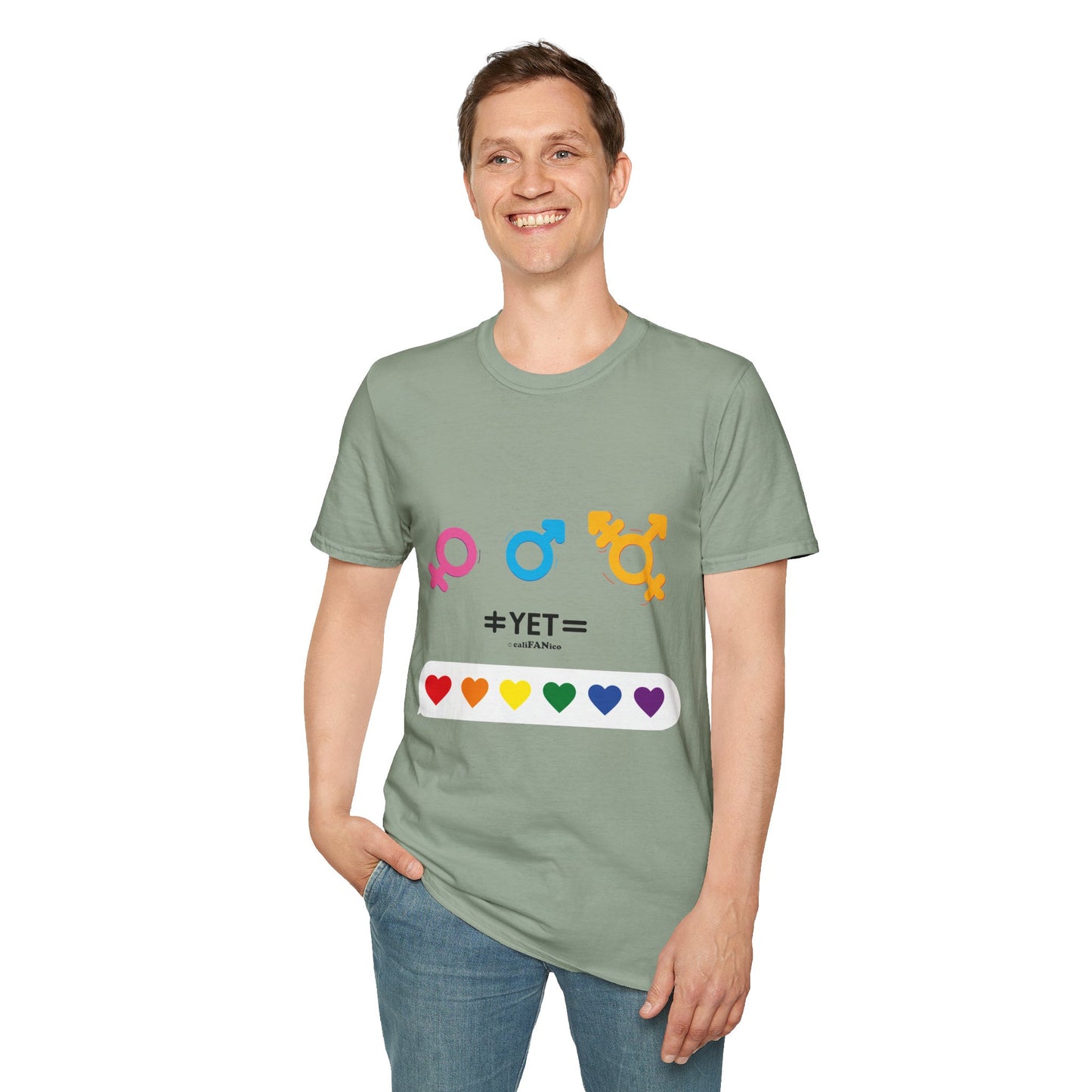 Pride & Equality T-Shirt, Unisex Softstyle Tee, LGBTQ+ Support Shirt, Inclusive Fashion, Gift for Pride Month, Gender Equality Top
