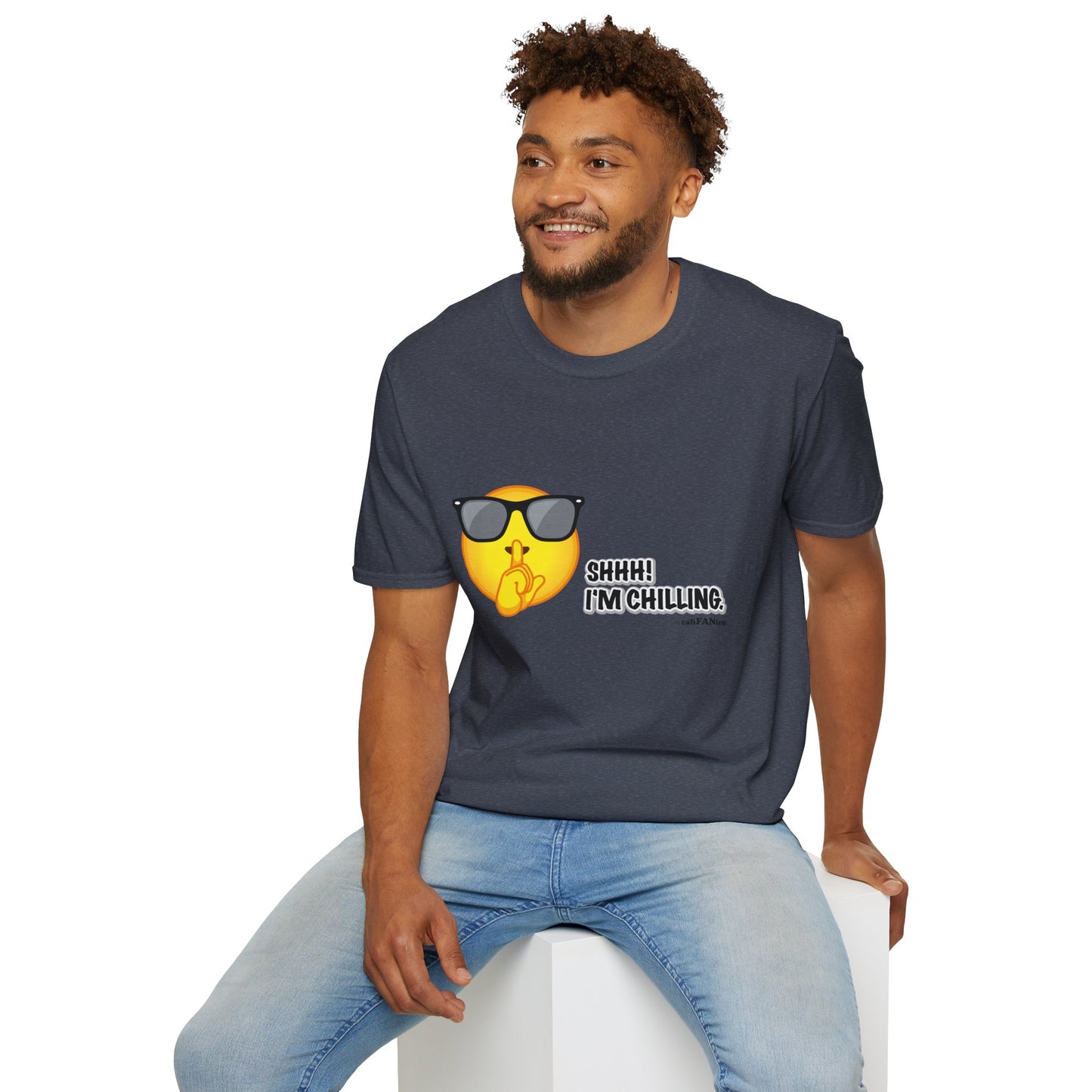 Chill Vibes Unisex T-Shirt, Shhh! I'm Chilling T-Shirt, Funny T-Shirt, Relaxed Wear, Casual Shirt, Gift for Friends, Summer T-Shirt, Beach T-Shirt