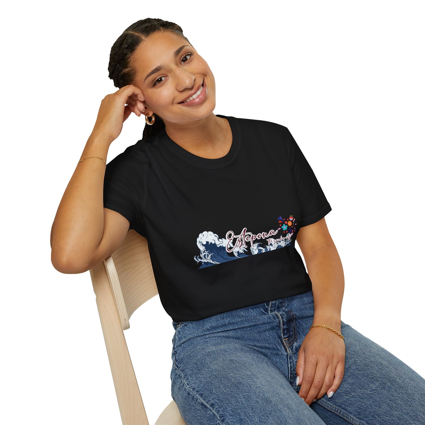 Estepona Wave T-Shirt, Unisex Soft Style Tee, Beach Wear, Summer Clothing, Spain Souvenir, Beach Lovers T-Shirt, Summer Wear