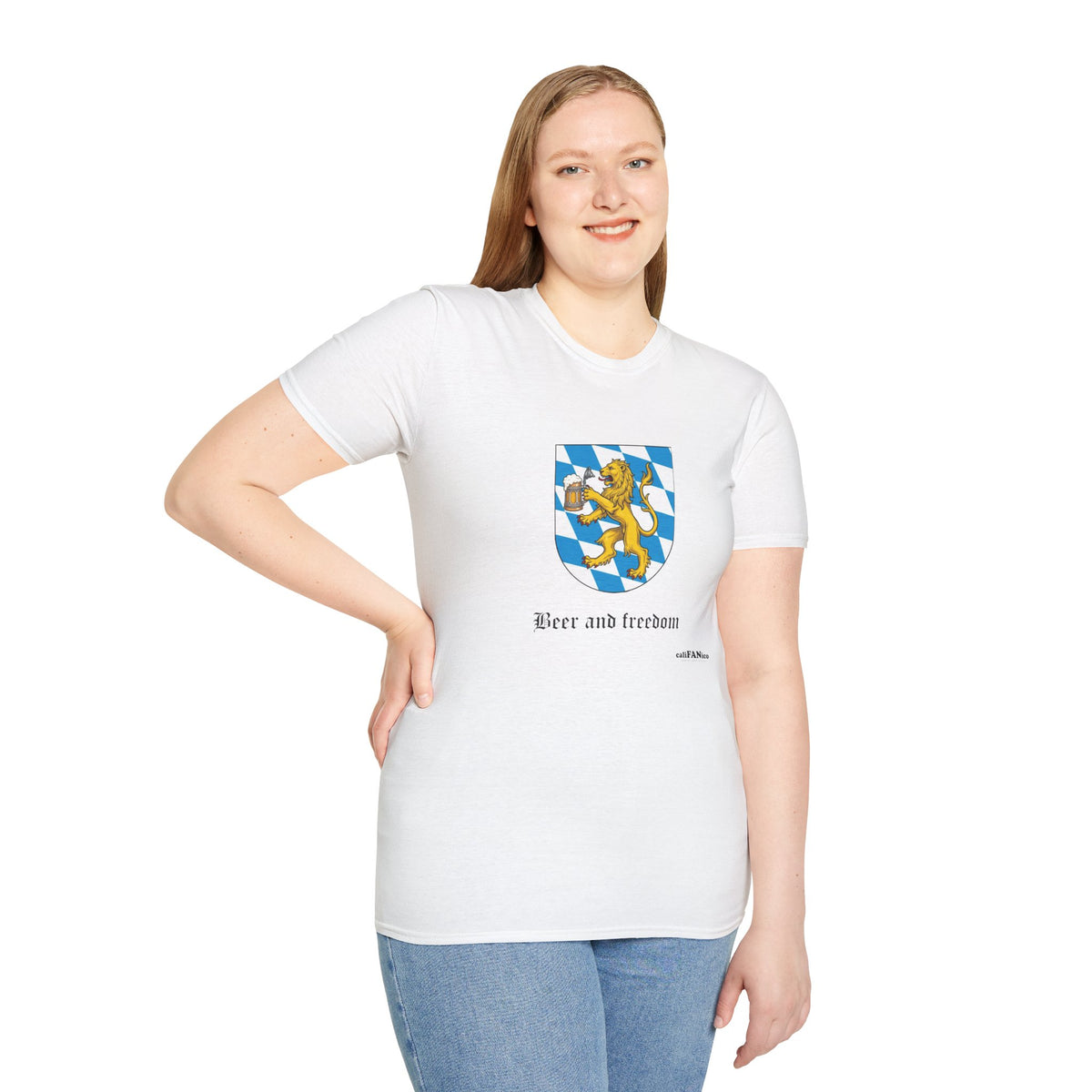 Beer and Freedom T‑Shirt — Bavarian Lion Oktoberfest Tee