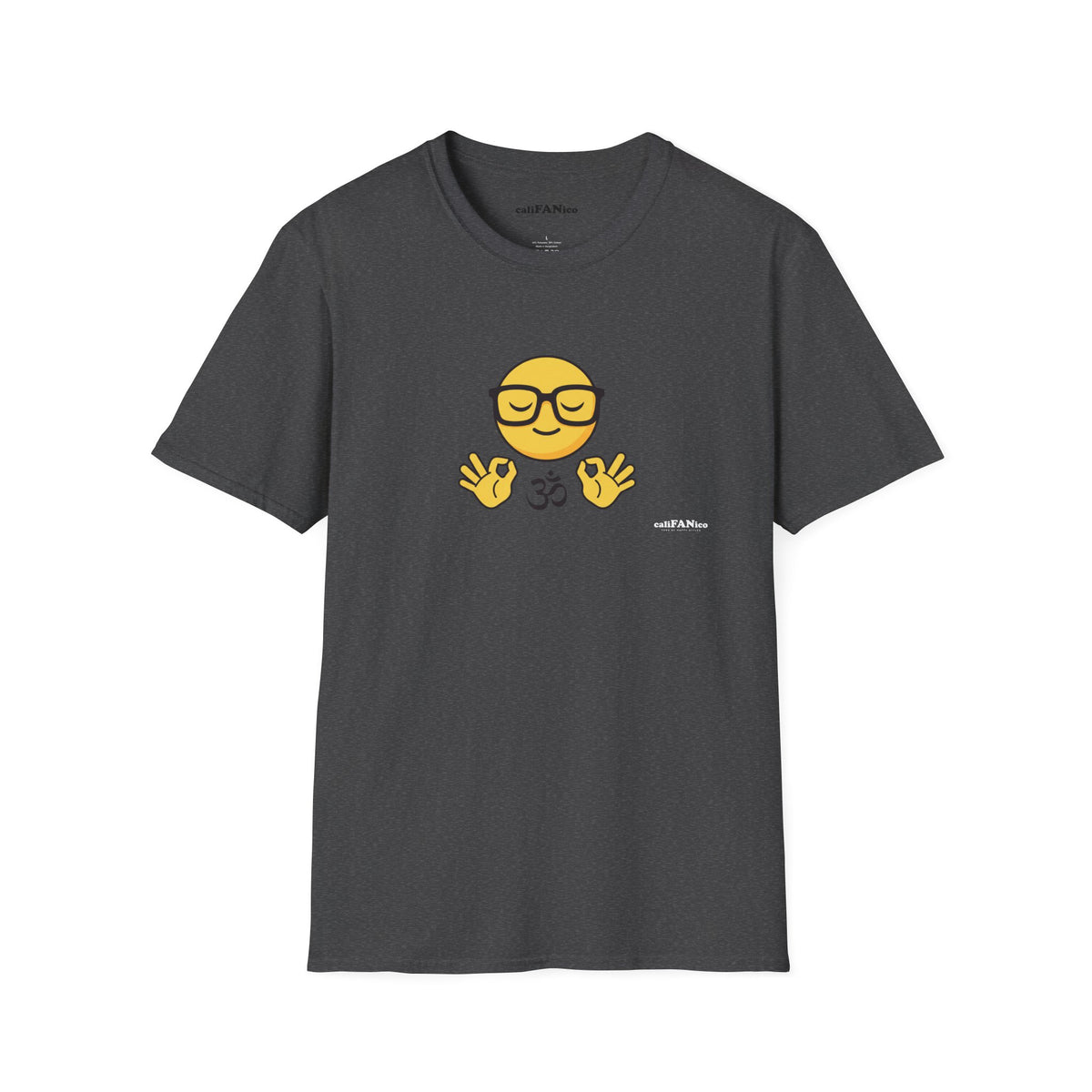 Zen Emoji T‑Shirt — Relaxed Mindfulness Graphic Tee