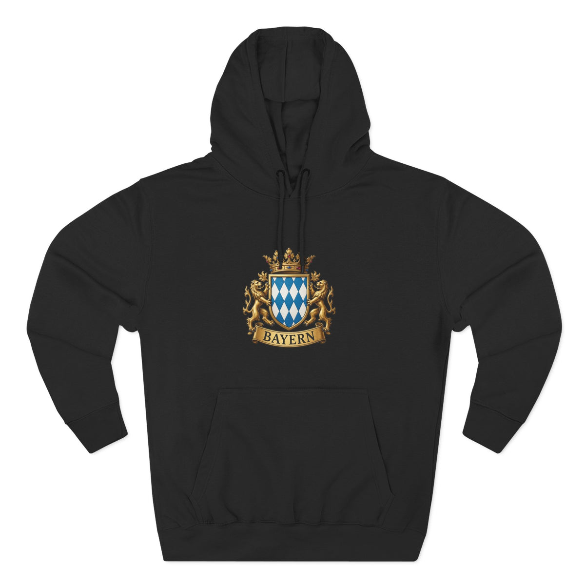 Bayern Crest Hoodie — Vintage Bavarian Coat of Arms Pullover