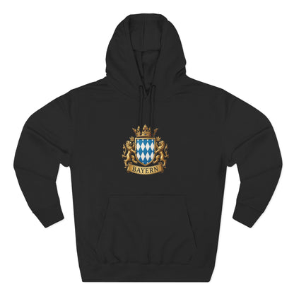 Bayern Crest Hoodie — Vintage Bavarian Coat of Arms Pullover
