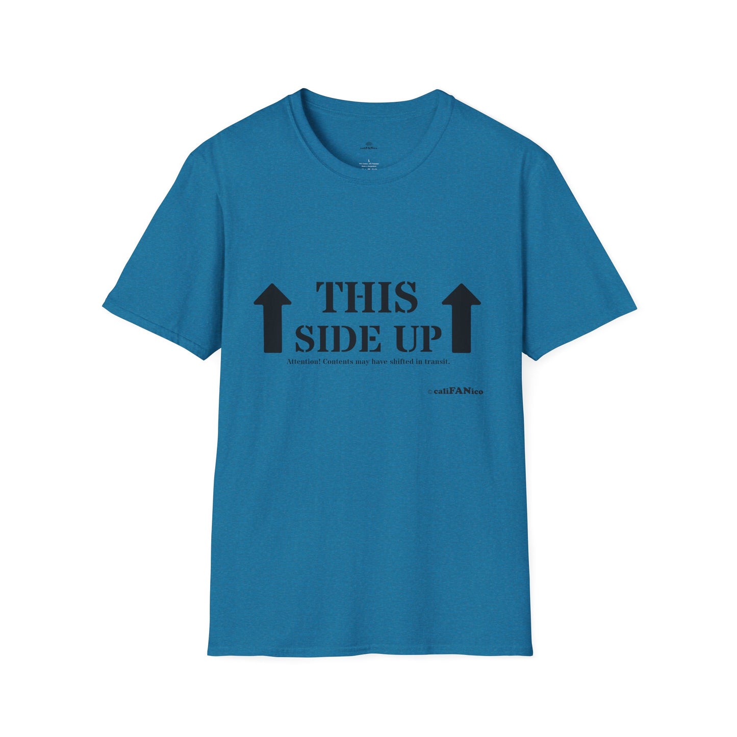 Funny 'THIS SIDE UP' t-shirt - Perfect Gift for Fun Occasions, Casual Wear, Gifting, Unisex Clothing, Vibrant Colors