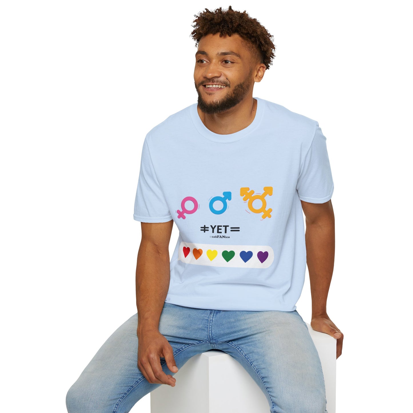 Pride & Equality T-Shirt, Unisex Softstyle Tee, LGBTQ+ Support Shirt, Inclusive Fashion, Gift for Pride Month, Gender Equality Top