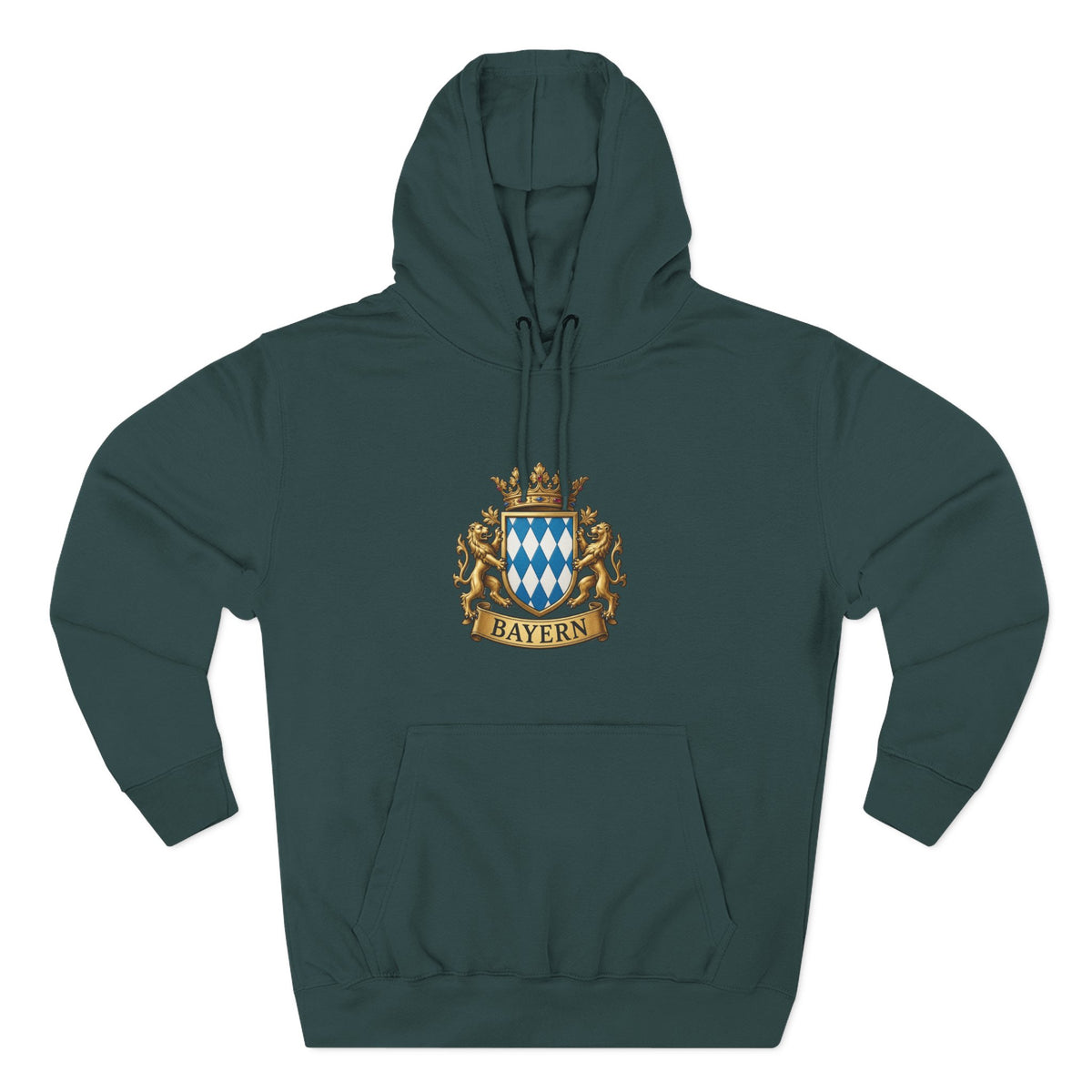 Bayern Crest Hoodie — Vintage Bavarian Coat of Arms Pullover
