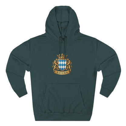 Bayern Crest Hoodie — Vintage Bavarian Coat of Arms Pullover