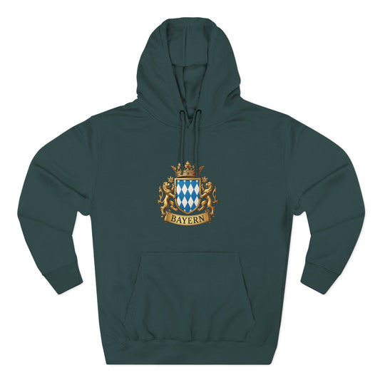 Bayern Crest Hoodie — Vintage Bavarian Coat of Arms Pullover
