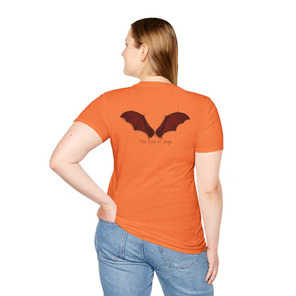 Spooky Bat Design T-Shirt - Perfect for Halloween, Autumn, Unique Graphic Tee