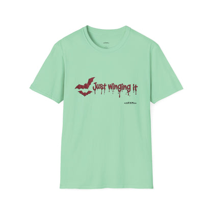 Spooky Bat Design T-Shirt - Perfect for Halloween, Autumn, Unique Graphic Tee