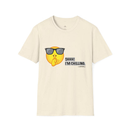 Chill Vibes Unisex T-Shirt, Shhh! I'm Chilling T-Shirt, Funny T-Shirt, Relaxed Wear, Casual Shirt, Gift for Friends, Summer T-Shirt, Beach T-Shirt