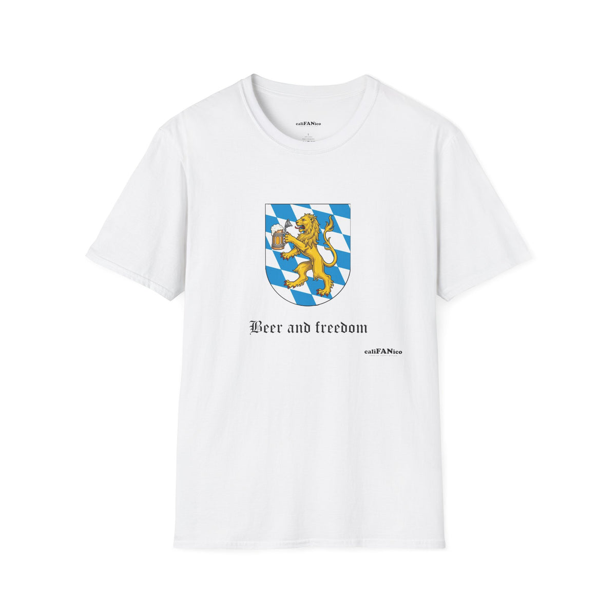 Beer and Freedom T‑Shirt — Bavarian Lion Oktoberfest Tee