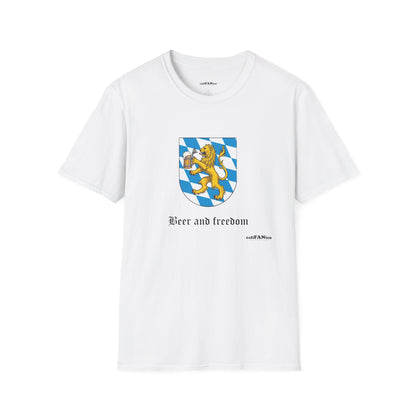 Beer and Freedom T‑Shirt — Bavarian Lion Oktoberfest Tee