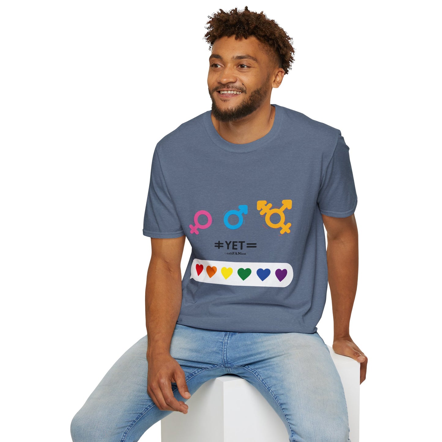 Pride & Equality T-Shirt, Unisex Softstyle Tee, LGBTQ+ Support Shirt, Inclusive Fashion, Gift for Pride Month, Gender Equality Top
