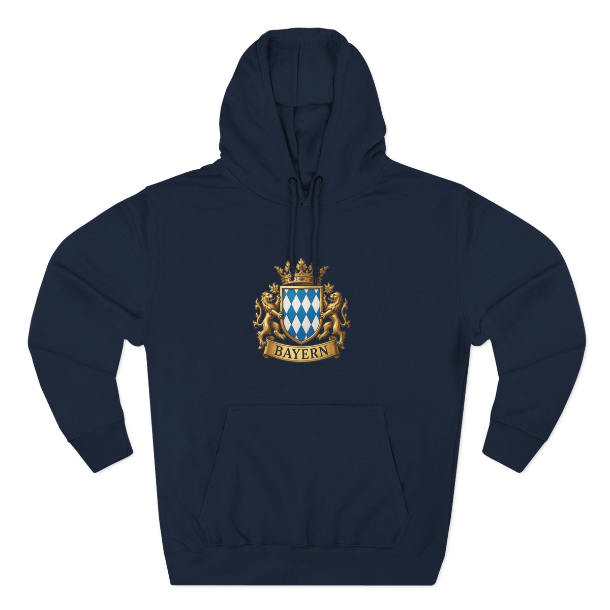 Bayern Crest Hoodie — Vintage Bavarian Coat of Arms Pullover