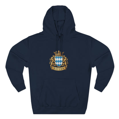 Bayern Crest Hoodie — Vintage Bavarian Coat of Arms Pullover