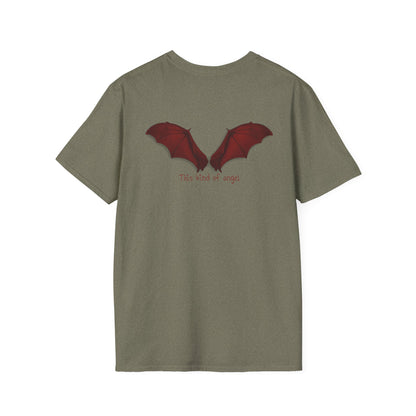 Spooky Bat Design T-Shirt - Perfect for Halloween, Autumn, Unique Graphic Tee