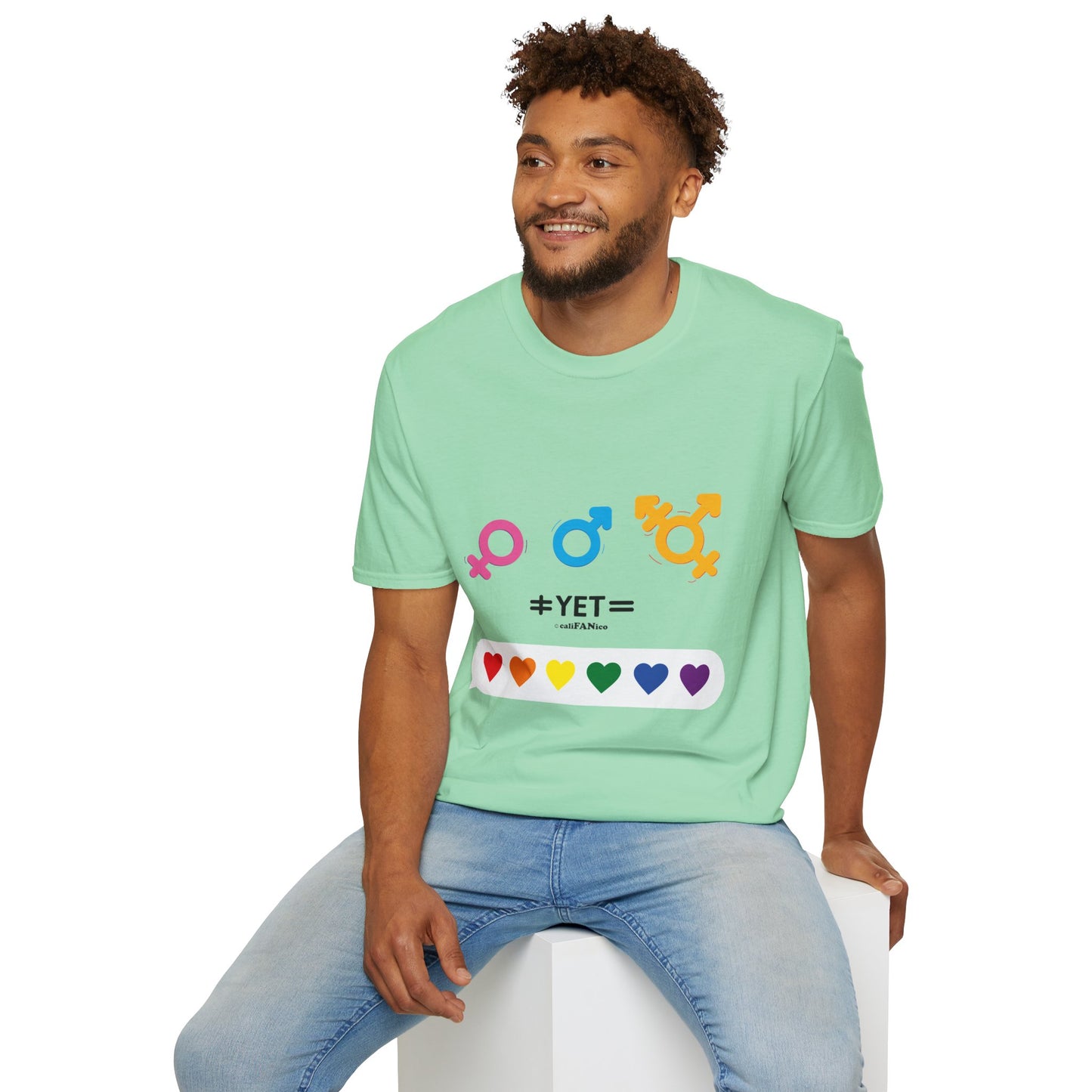 Pride & Equality T-Shirt, Unisex Softstyle Tee, LGBTQ+ Support Shirt, Inclusive Fashion, Gift for Pride Month, Gender Equality Top