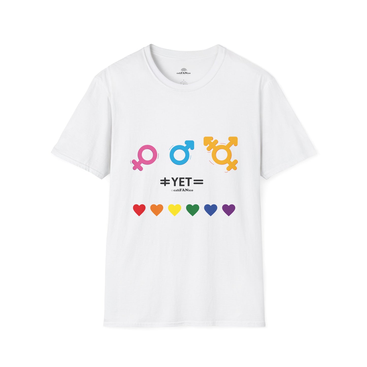 Pride & Equality T-Shirt, Unisex Softstyle Tee, LGBTQ+ Support Shirt, Inclusive Fashion, Gift for Pride Month, Gender Equality Top
