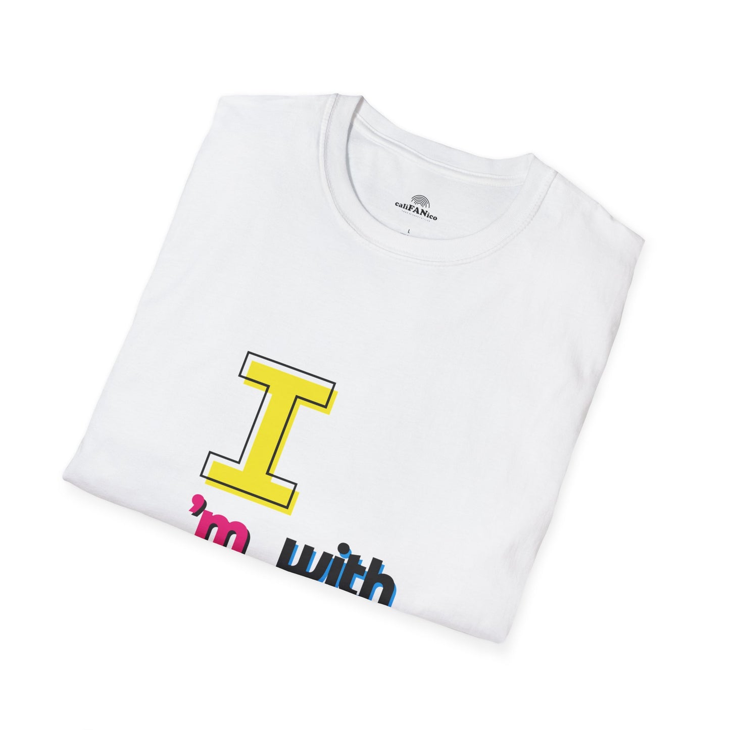I’m With Them LGBTQ Pride Unisex Softstyle T-Shirt | Casual Wear, Gift for Friends, Pride Events Shirt, Graphic Tee, Inclusive Fashion