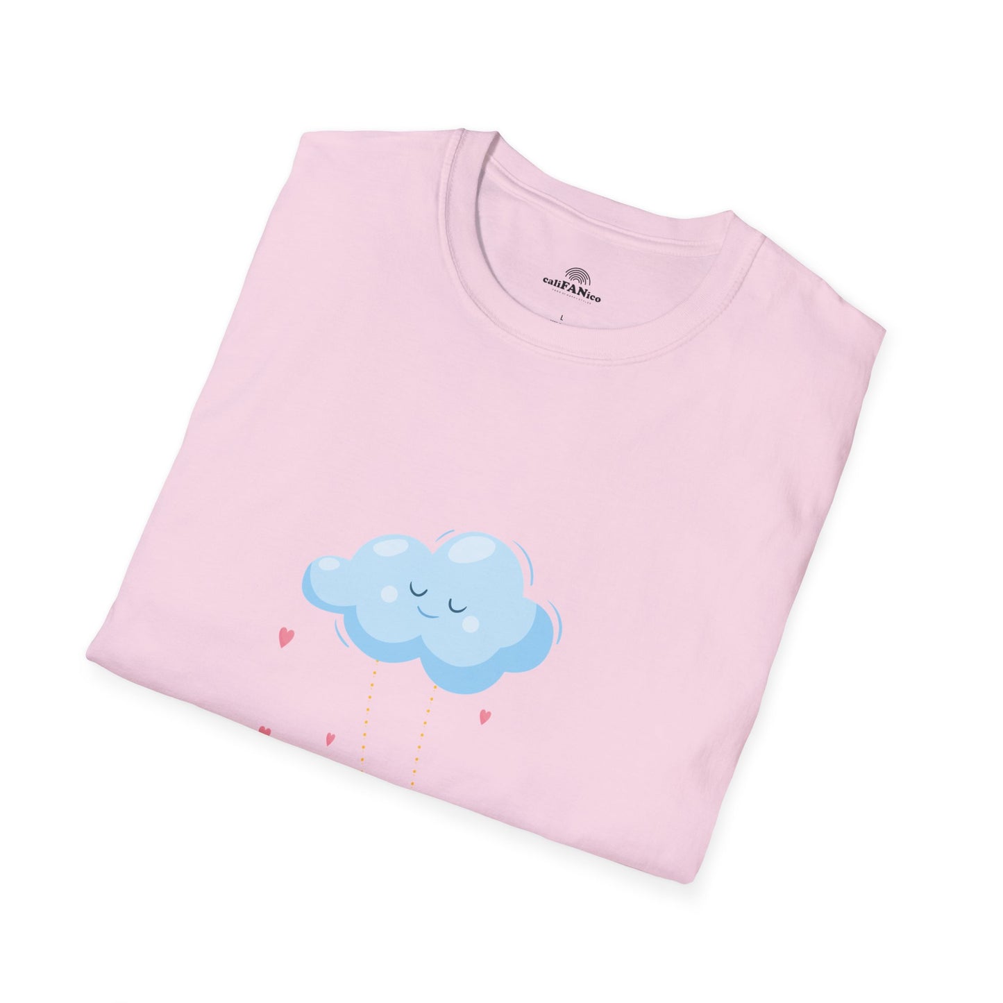 Whimsical Cloud Graphic Tee for Girls 6-12 (XS-S-M), Soft Cotton Shirt, Casual Everyday Wear, Ideal for Gifting, Fun and Playful Design